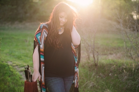 bohemian styled maternity session