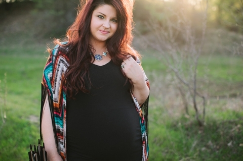 bow and arrow maternity session