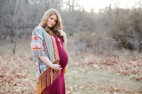 bohemian inspired maternity session