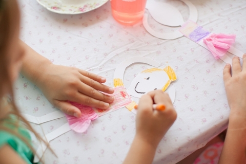 paper doll birthday party