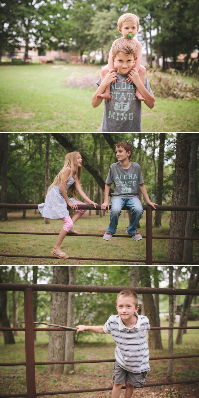 pinterest style pictures of a family on their farm in tx