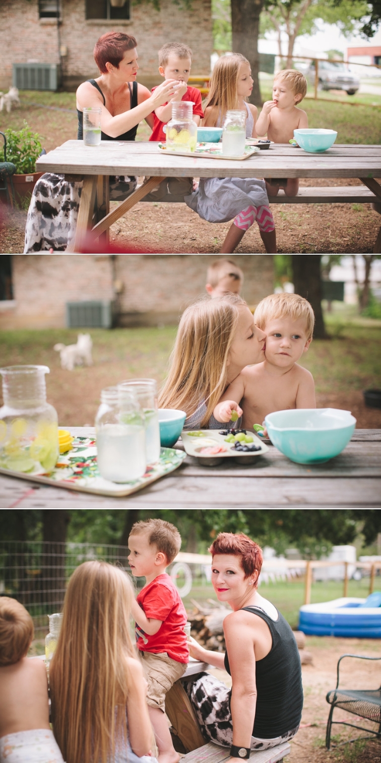 pinterest style pictures of a family on their farm in tx