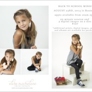 back to school mini sessions