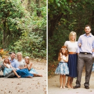 family portraits with a vintage bike