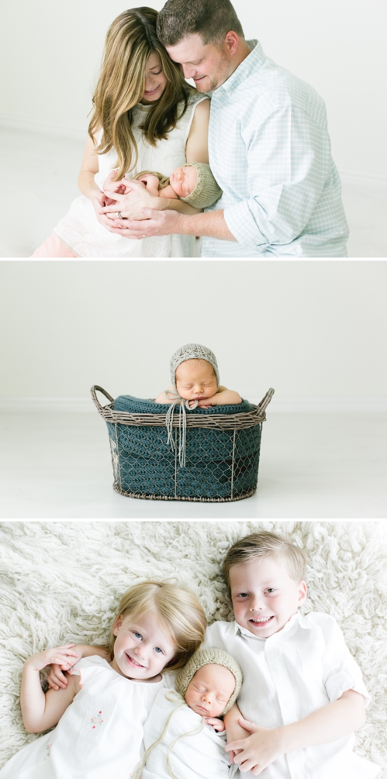 newborn sessions in all white